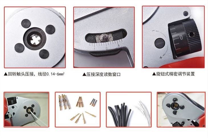 Modular Plug Crimping Tool and Wire Stripper  Detailed Instructions